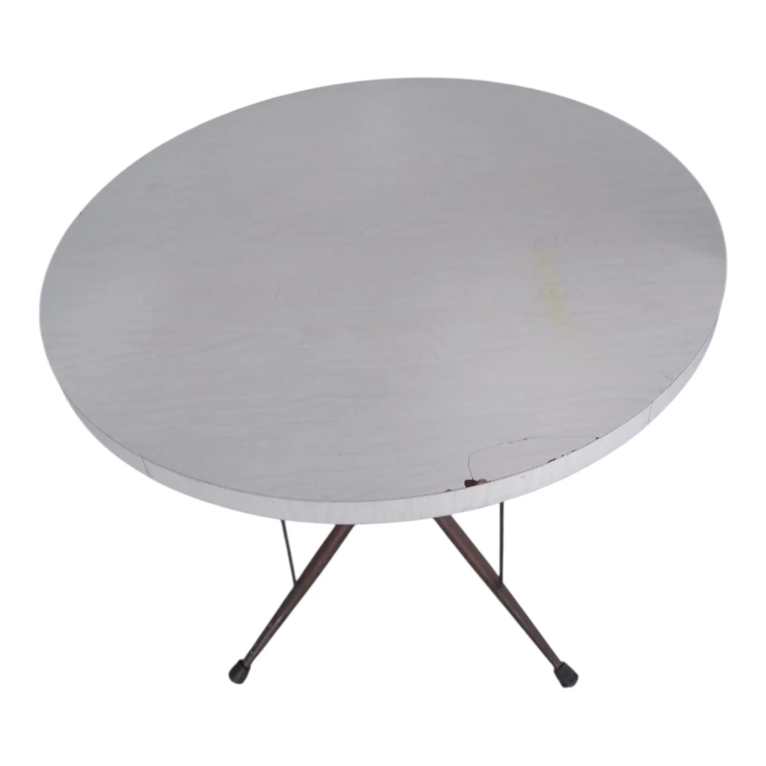 Mesa de cocina de hierro y tablero enchapado — foto 3
