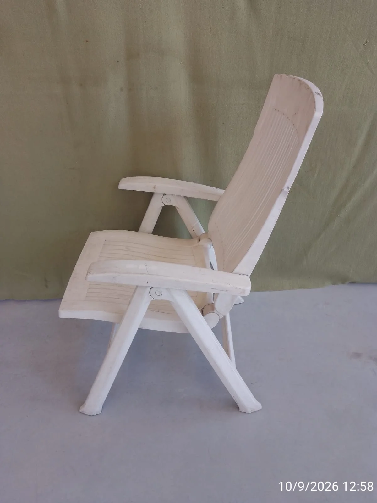 Silla reposera de plástico reclinable — foto 8