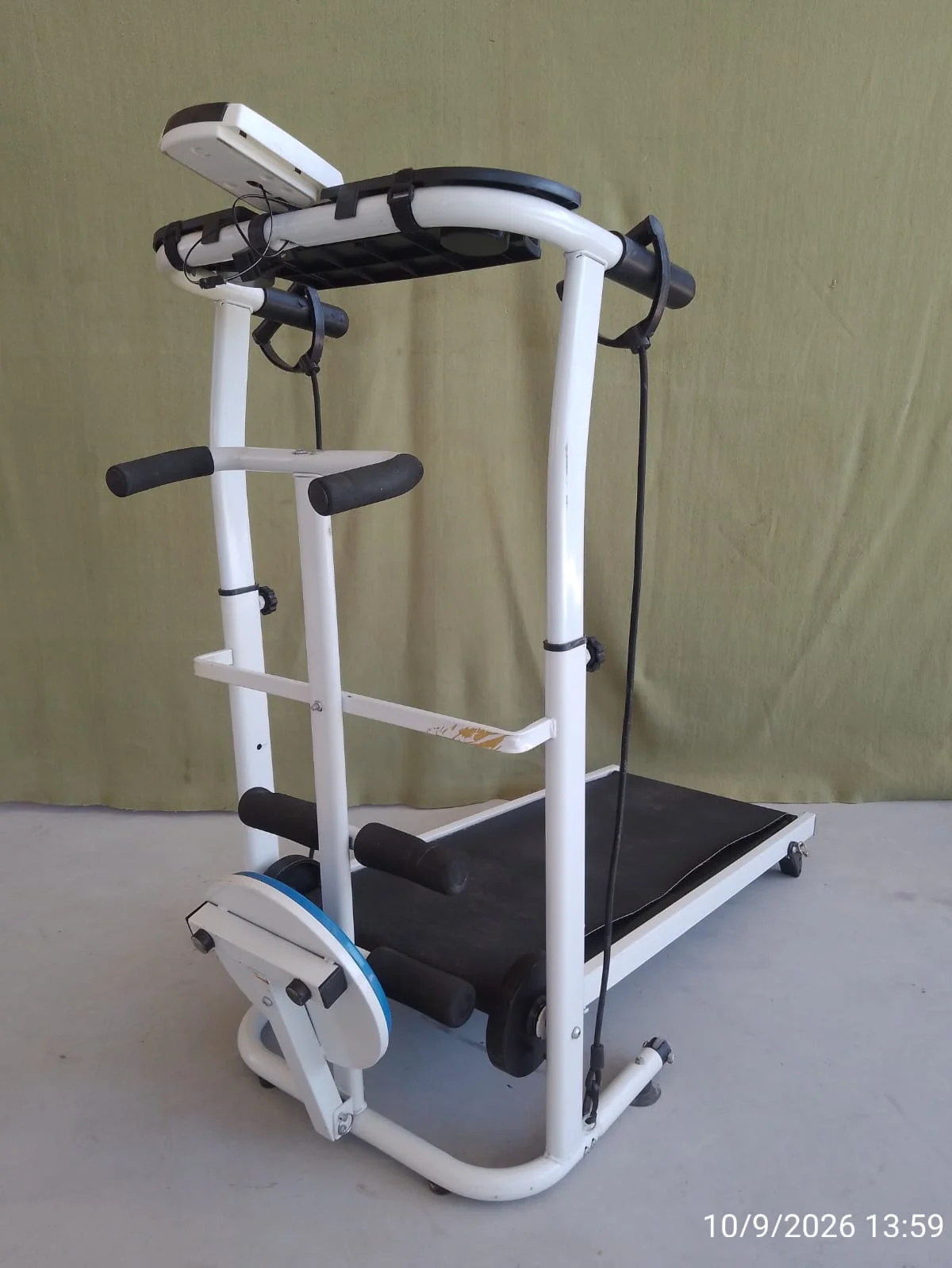 Cinta caminadora plegable sin motor con Twister y Mancuernas — foto 4