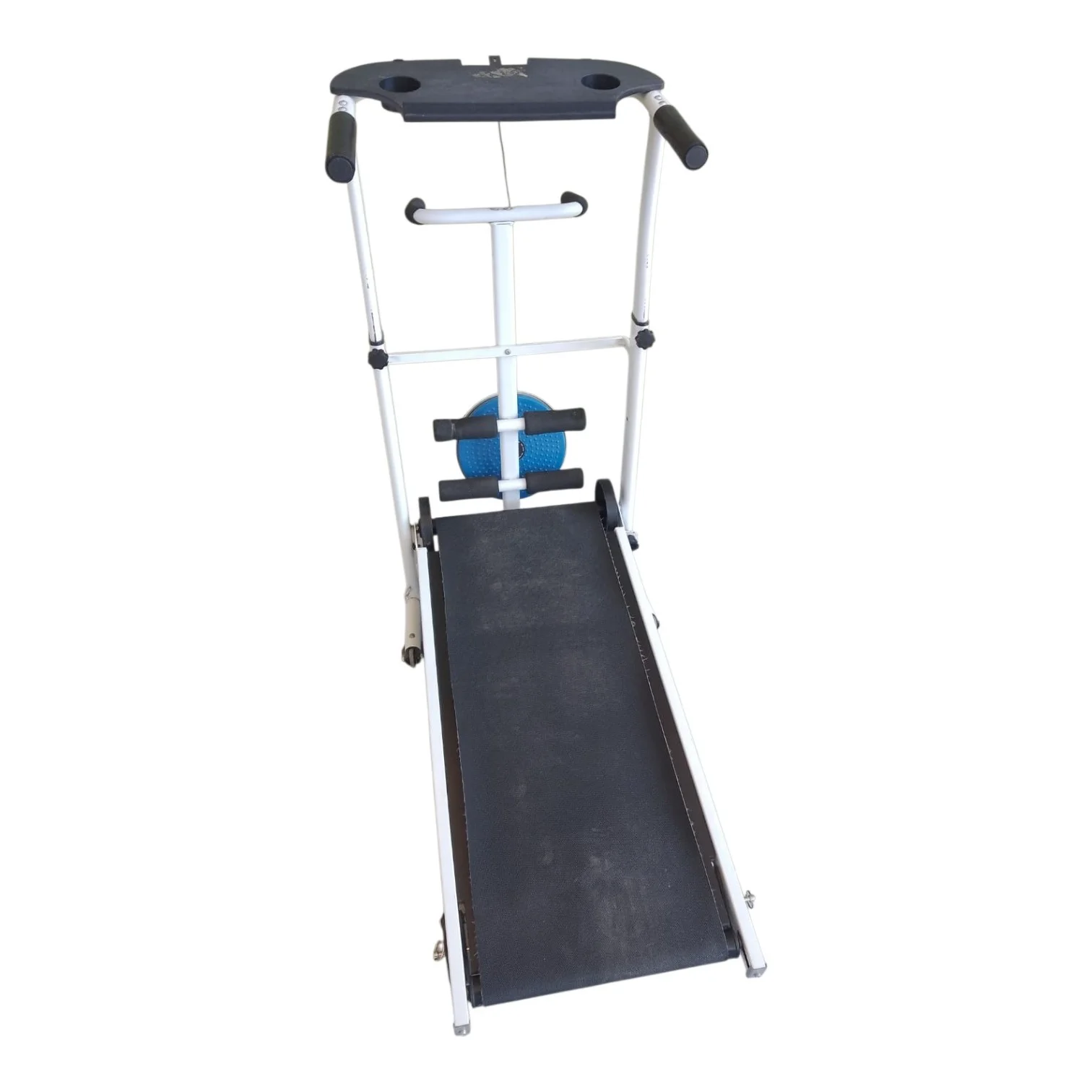 Cinta caminadora plegable sin motor con Twister y Mancuernas