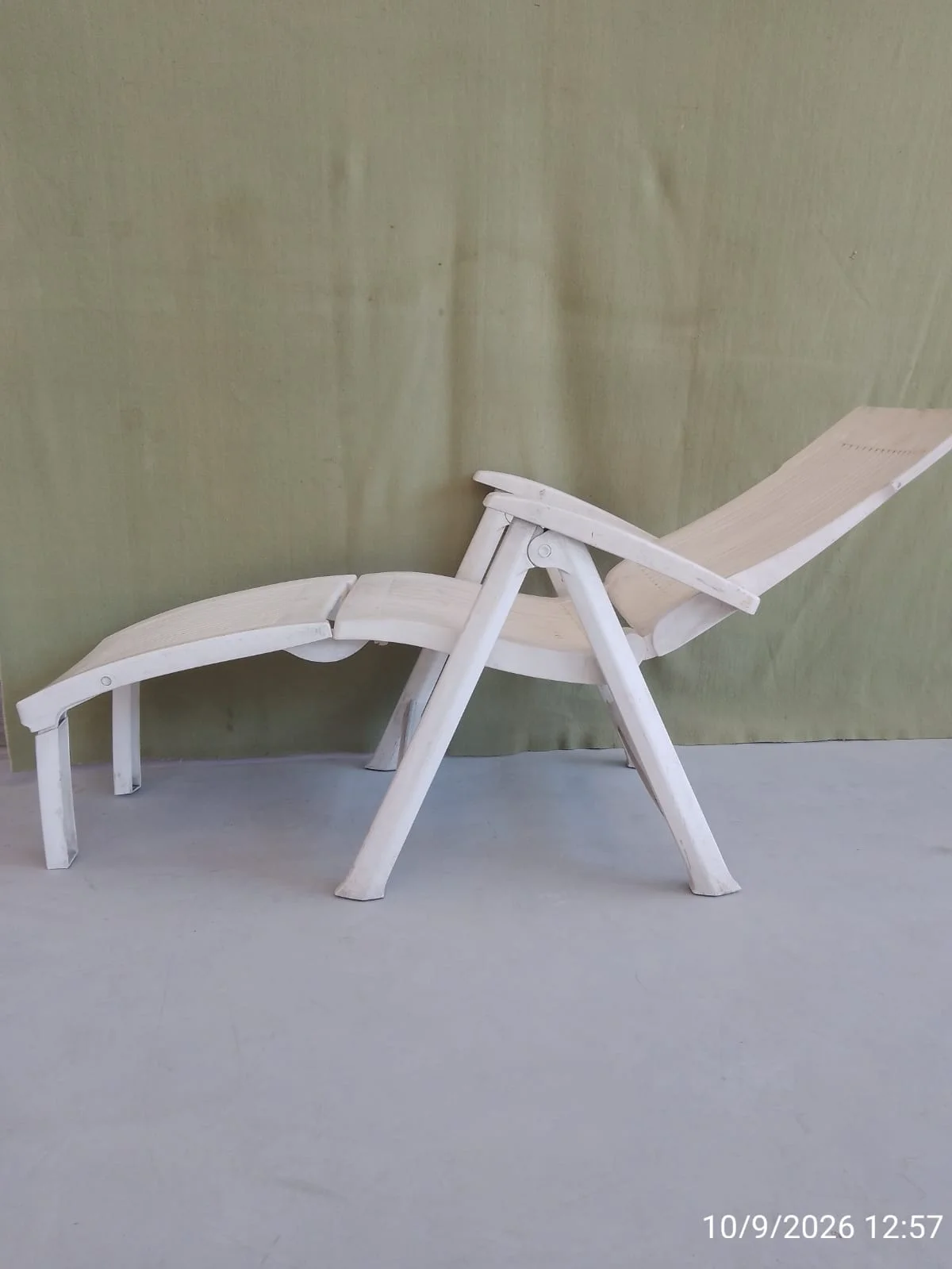 Silla reposera de plástico reclinable — foto 9