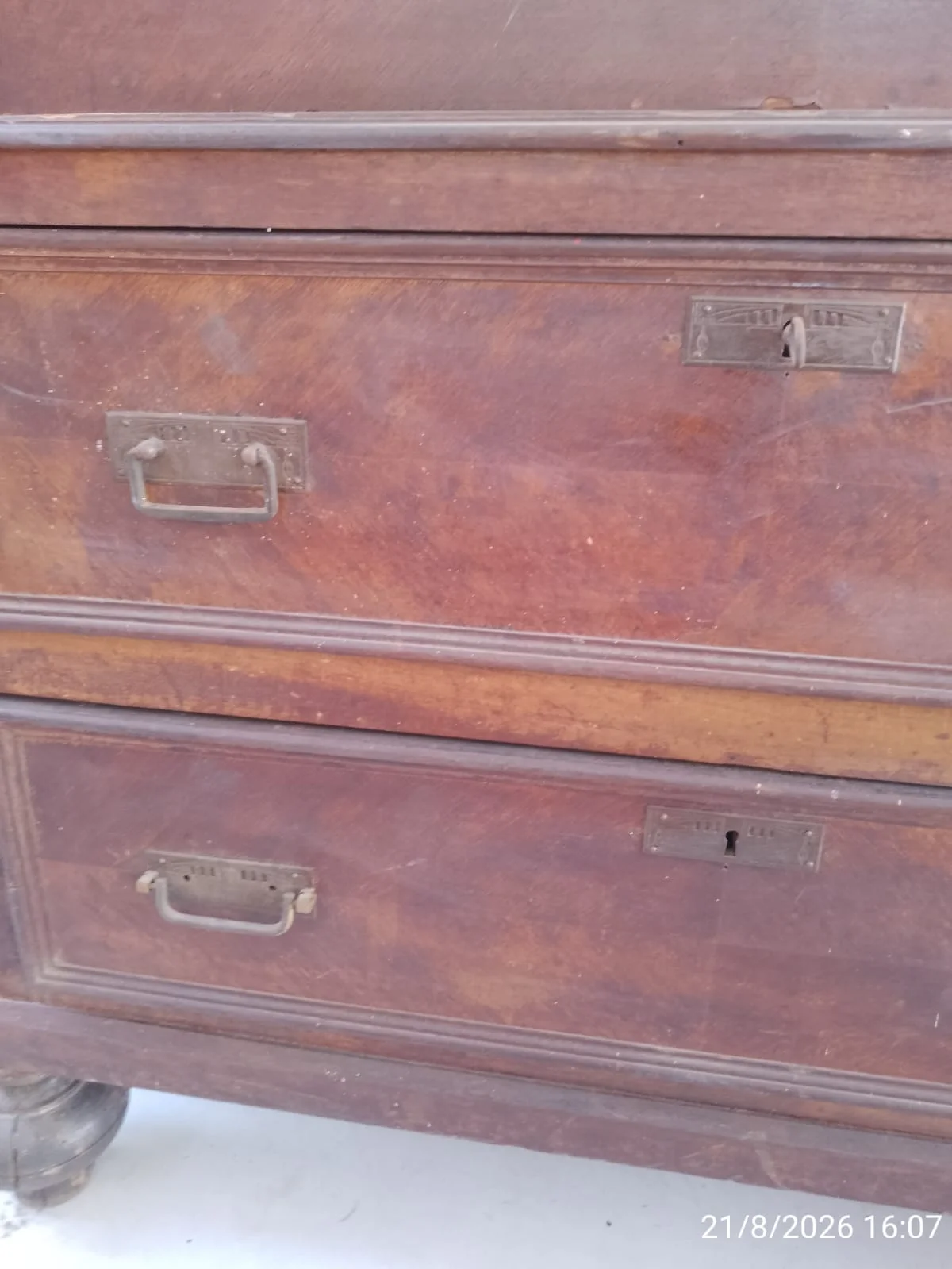 Ropero Armario Antiguo de madera maciza con espejo — foto 9