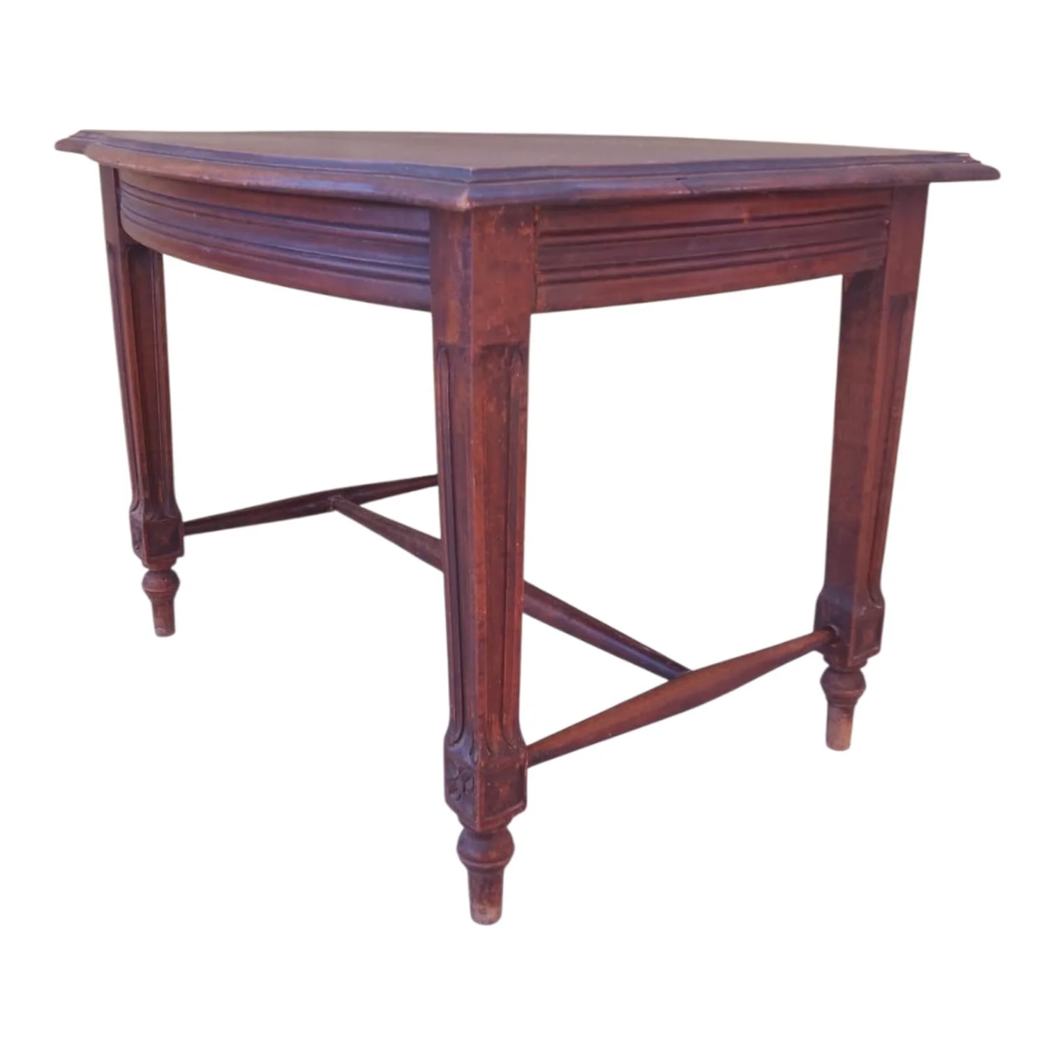 Mesita Ratona de Madera Torneada y Tallada — foto 2