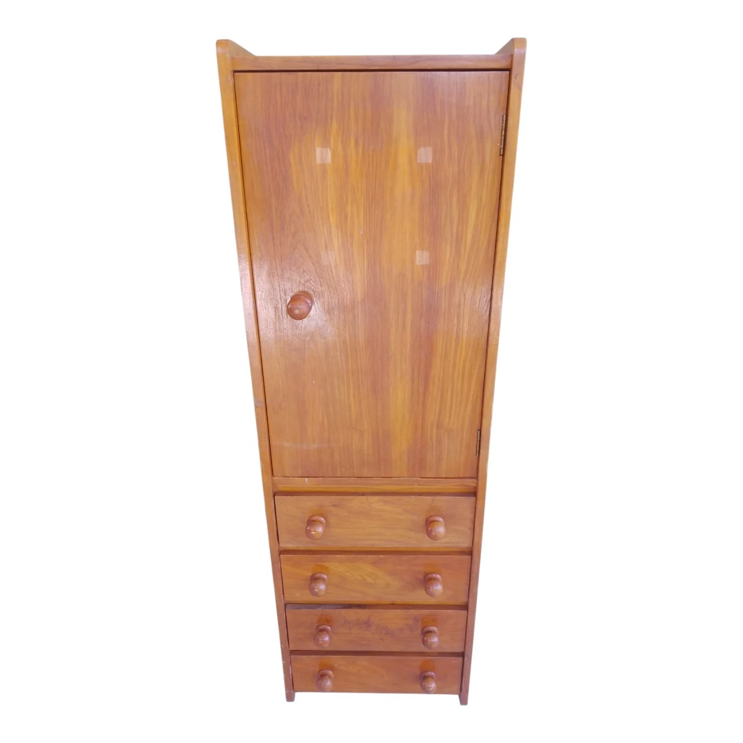 Ropero 1 puerta 4 cajones aglomerado enchapado