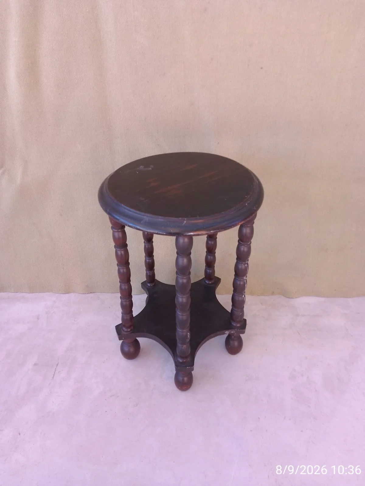 Taburete banqueta en madera torneada — foto 3