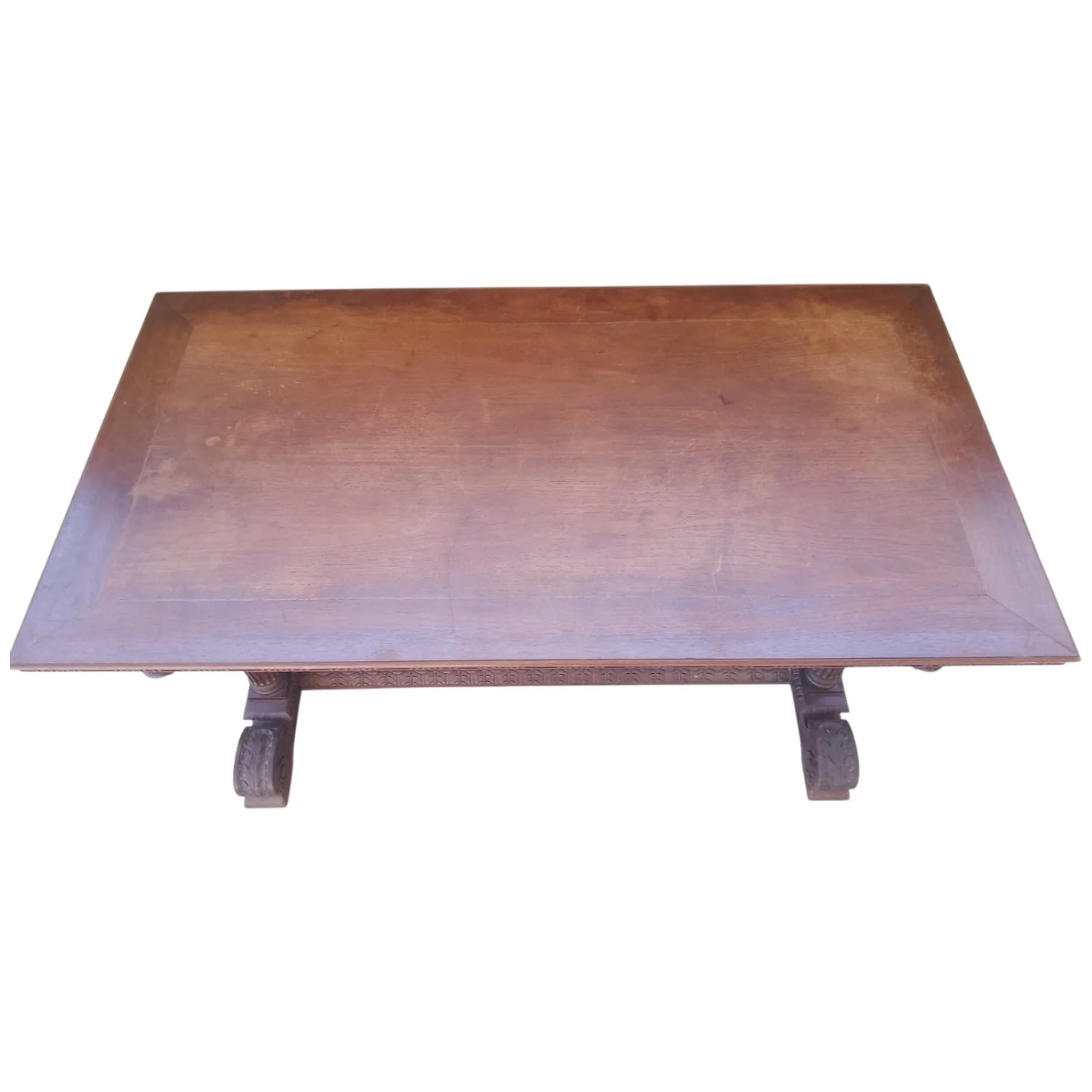 Mesa de madera antigua tallada torneada neorrenacentista — foto 2