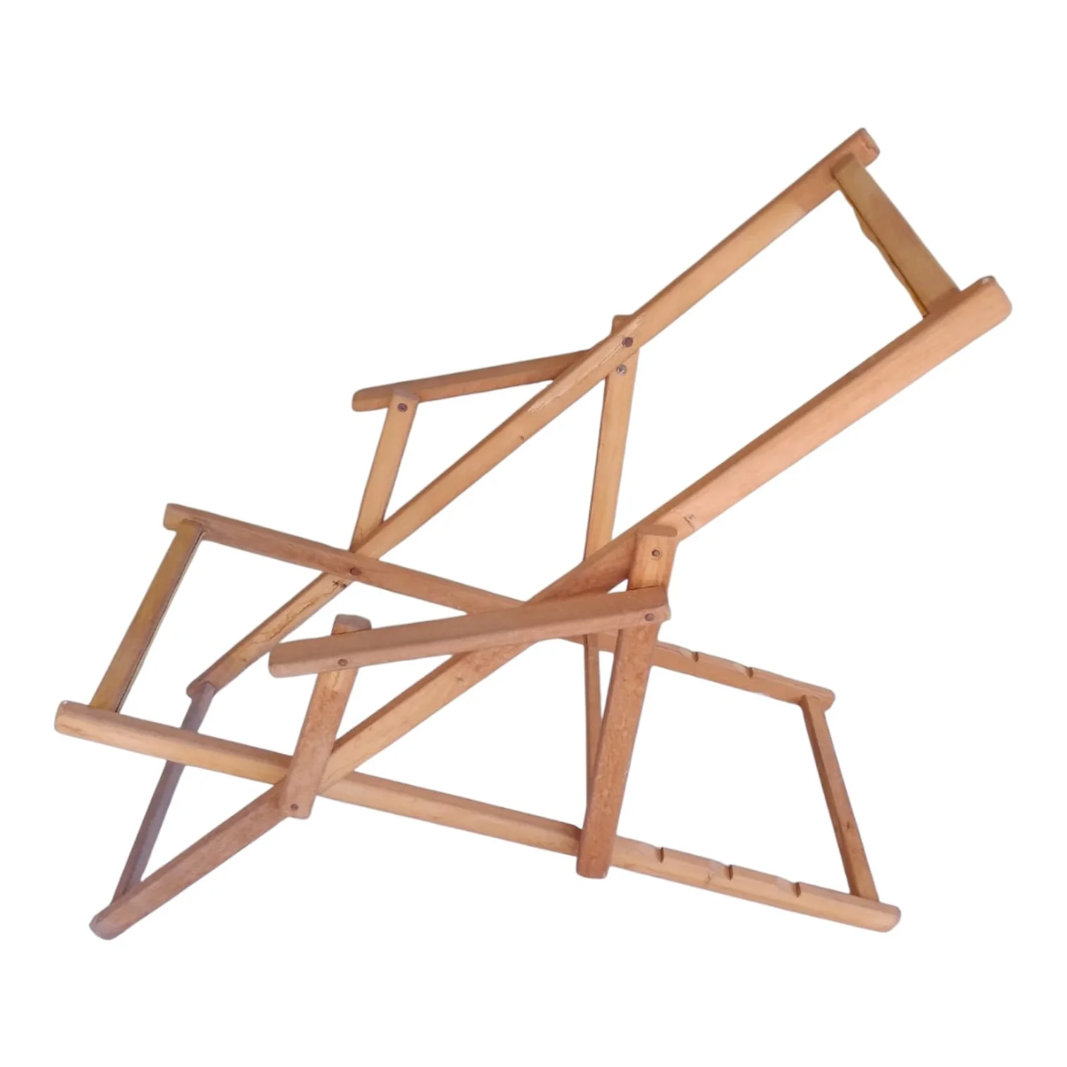 Reposera de madera, sólo estructura muy sana!