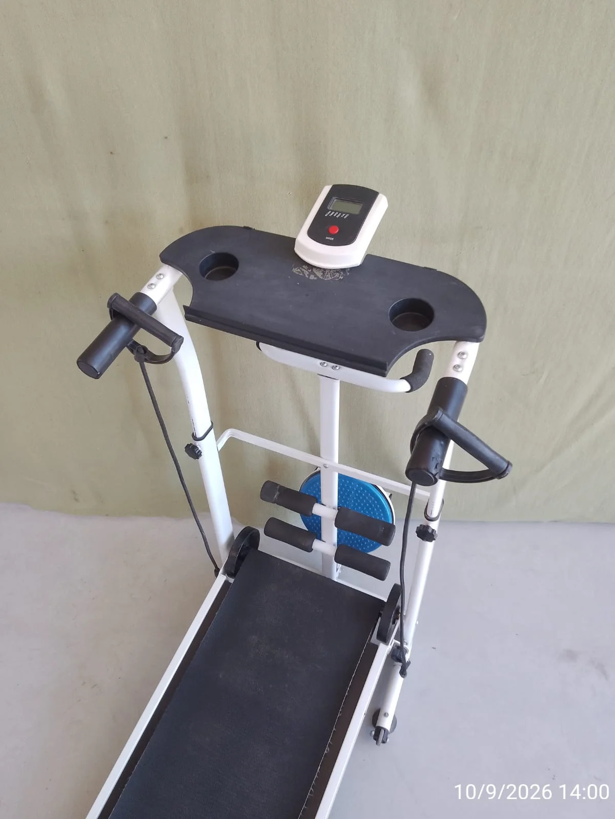 Cinta caminadora plegable sin motor con Twister y Mancuernas — foto 7